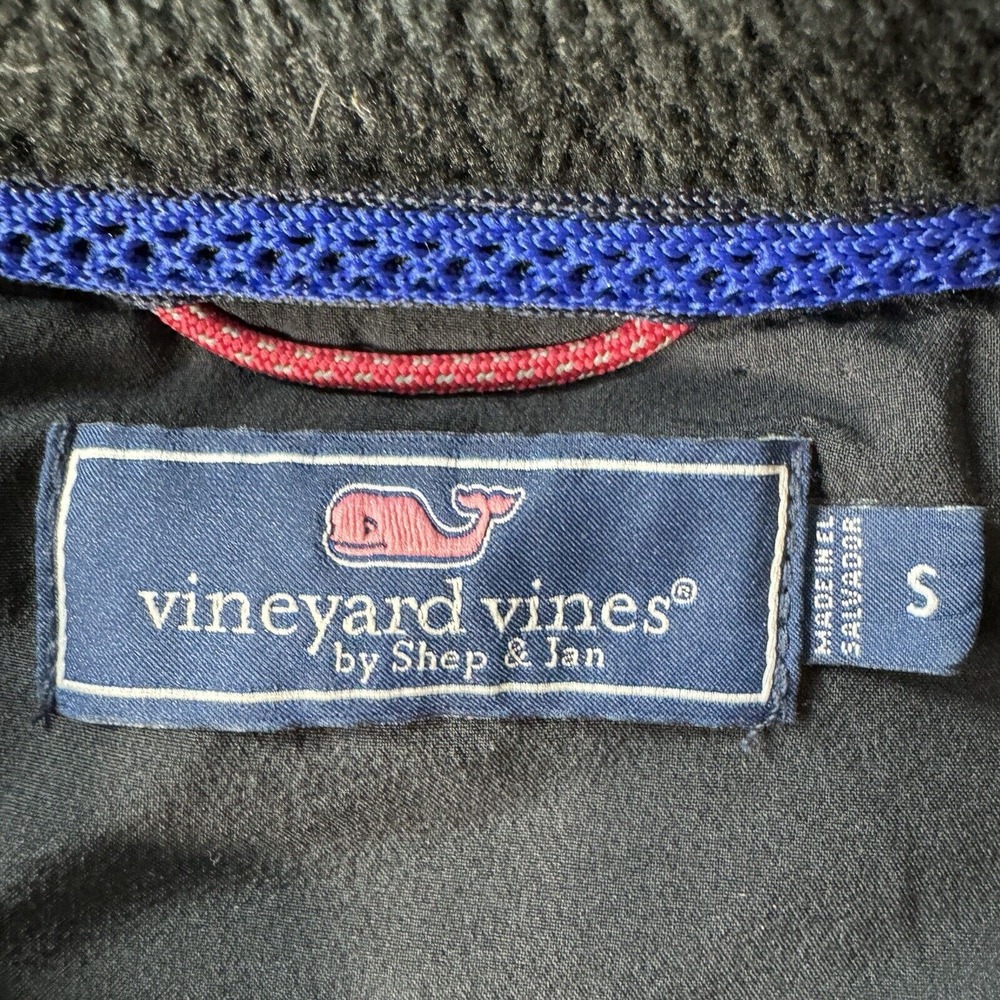 Vineyard Vines Sweater Mens Small Terry Cloth Full Zip Dockside Waffle - Picture 2 of 14